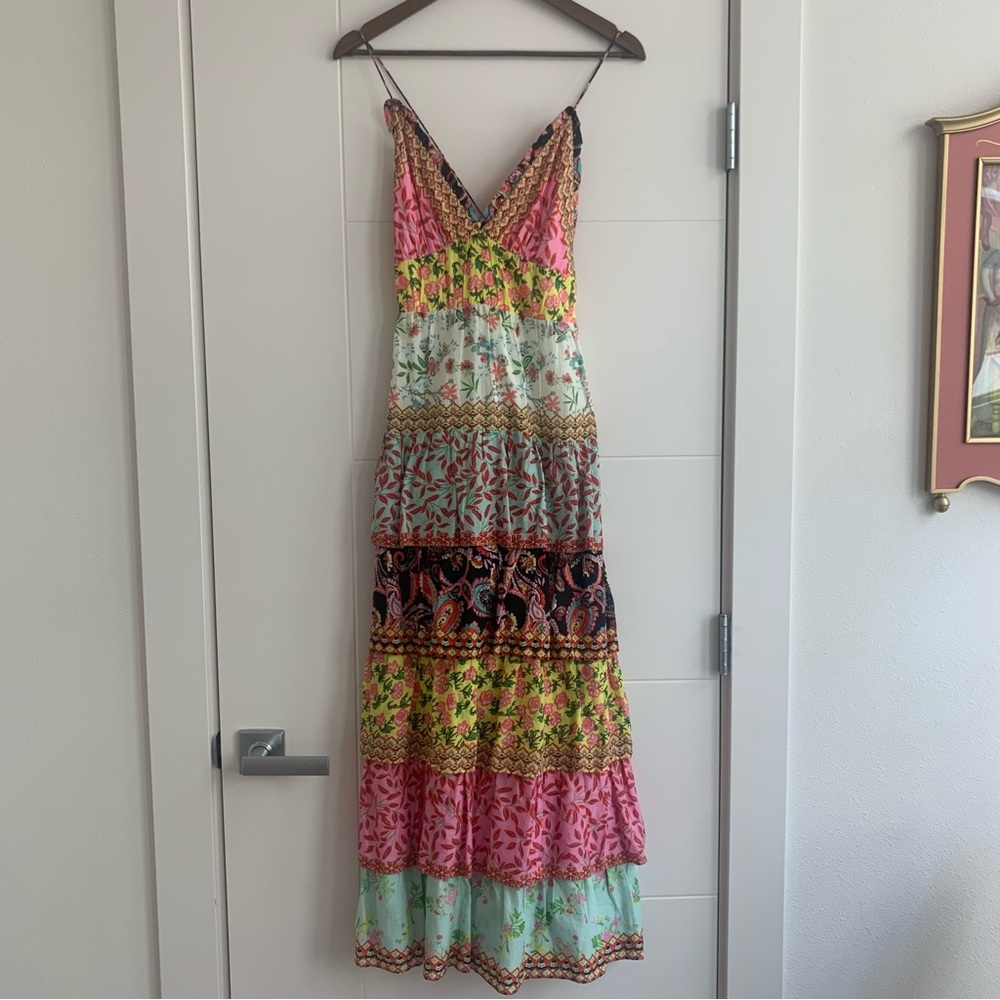 Alice + Olivia Imogen Ruffle Tier Maxi dress